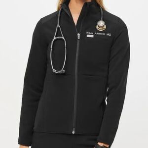 Figs - M - Black - On-Shift Fleece Jacket